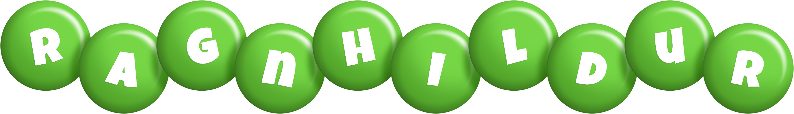 Ragnhildur candy-green logo