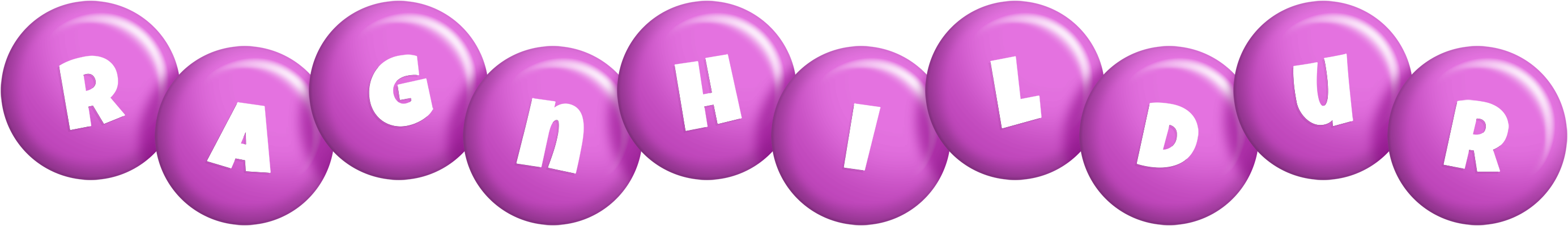 Ragnhildur candy-purple logo