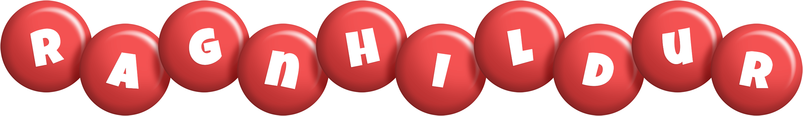 Ragnhildur candy-red logo