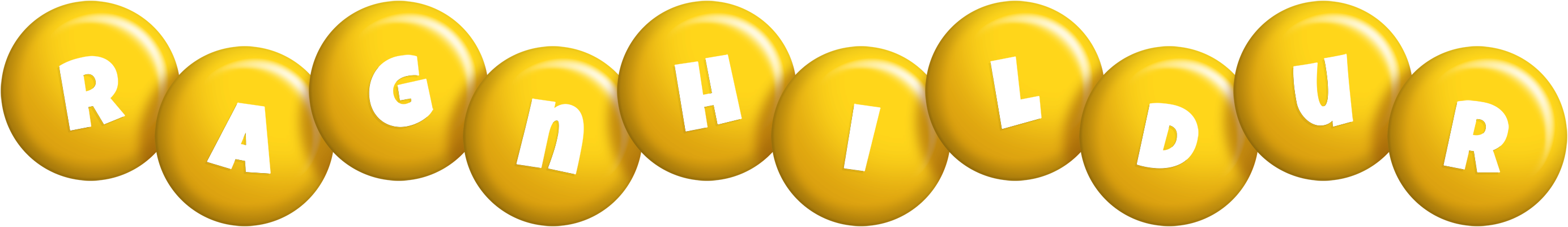 Ragnhildur candy-yellow logo