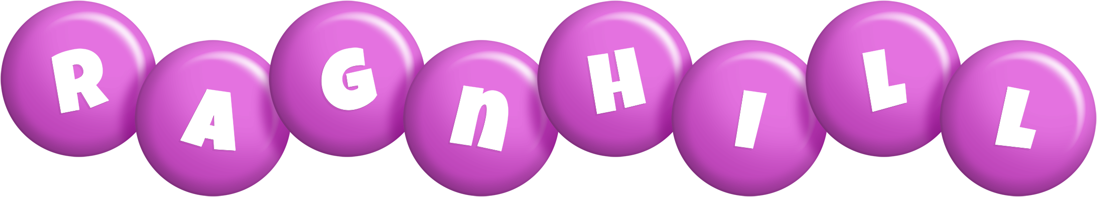 Ragnhill candy-purple logo