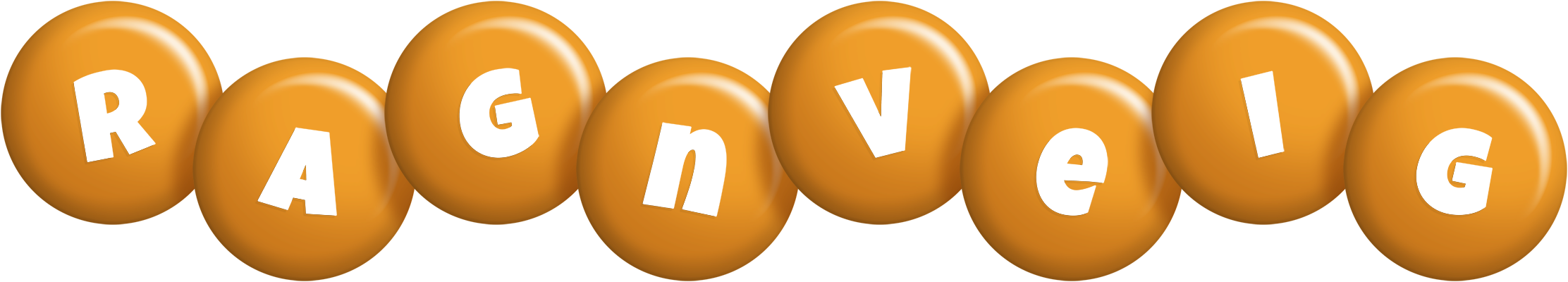 Ragnveig candy-orange logo