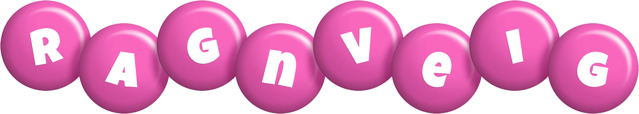 Ragnveig candy-pink logo