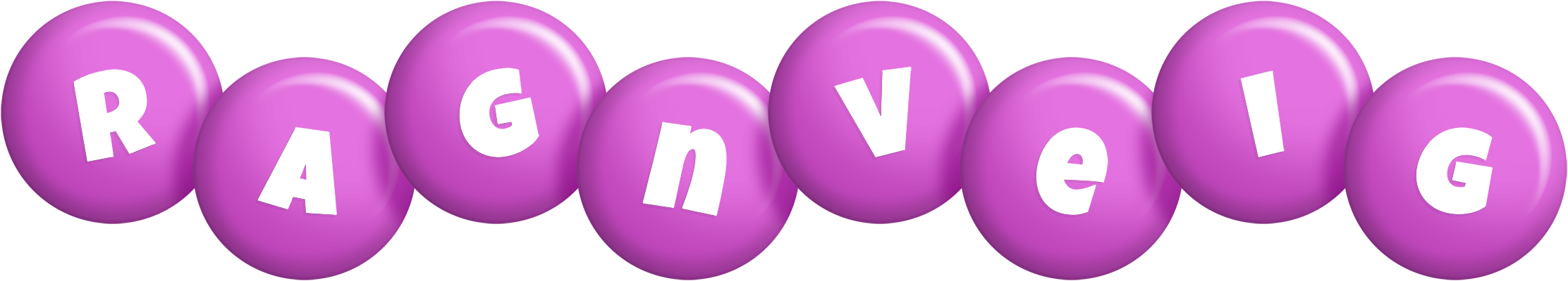 Ragnveig candy-purple logo