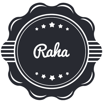 Raha badge logo