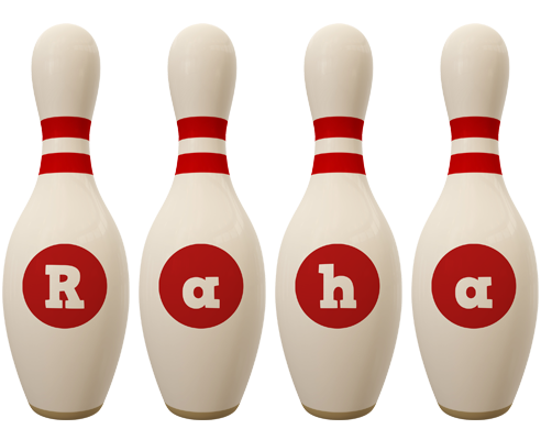 Raha bowling-pin logo