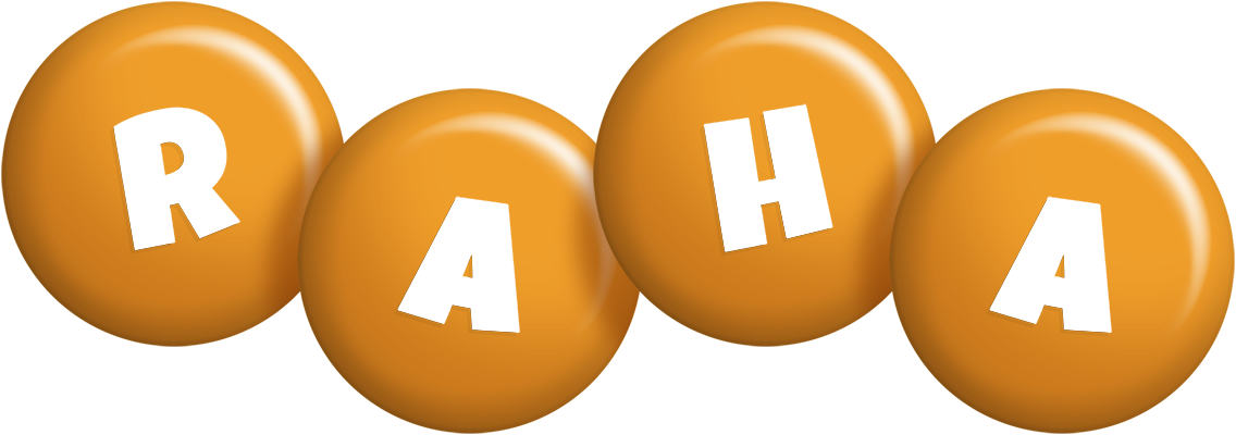 Raha candy-orange logo