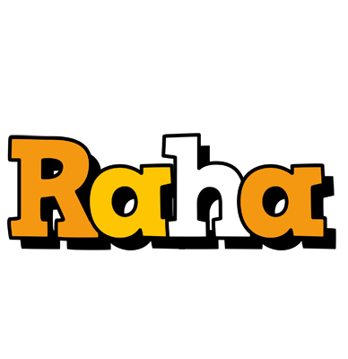 Raha cartoon logo