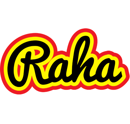 Raha flaming logo
