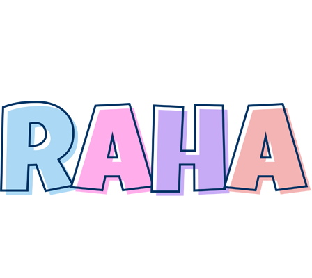 Raha pastel logo