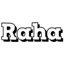 Raha snowing logo