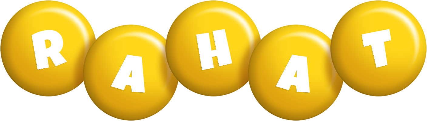 Rahat candy-yellow logo