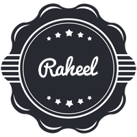 Raheel badge logo