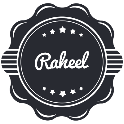 Raheel badge logo