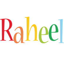 Raheel birthday logo