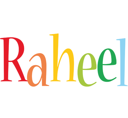 Raheel birthday logo