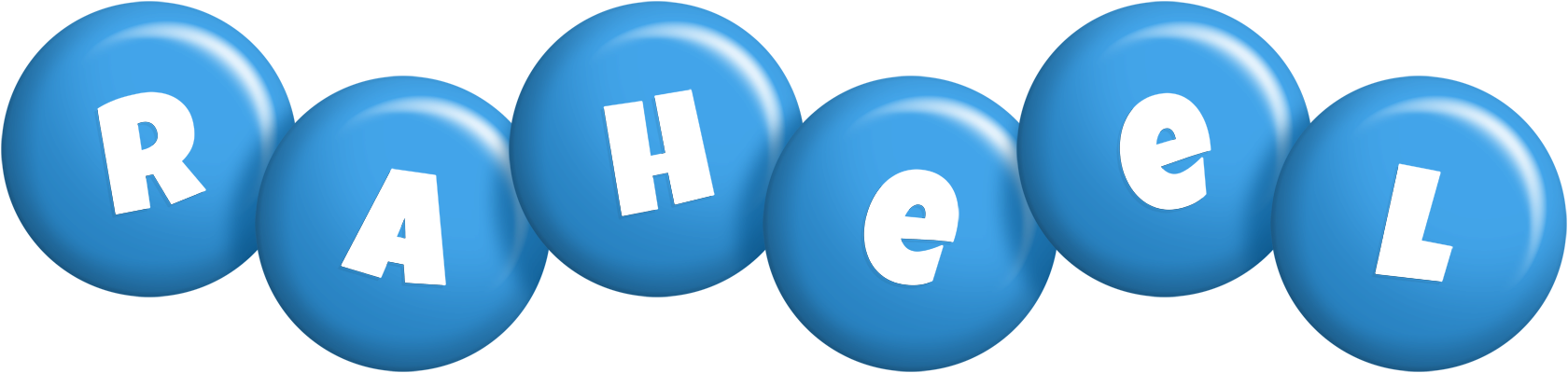 Raheel candy-blue logo