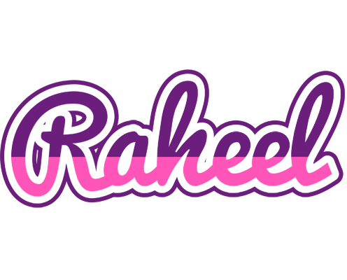 Raheel cheerful logo