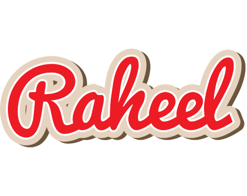 Raheel chocolate logo