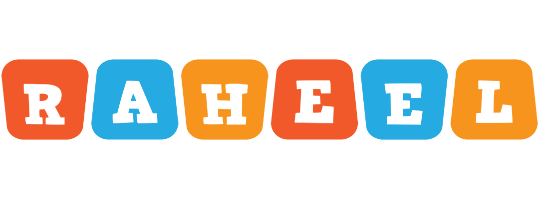 Raheel comics logo