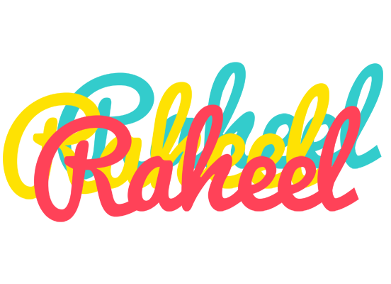 Raheel disco logo