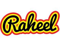 Raheel flaming logo