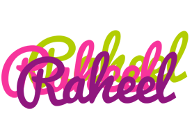 Raheel flowers logo