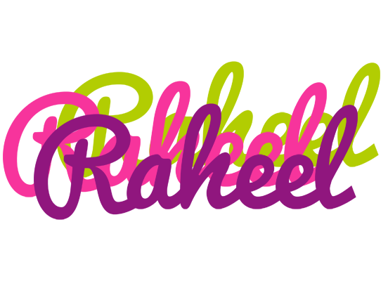 Raheel flowers logo
