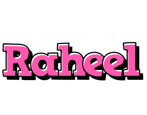 Raheel girlish logo