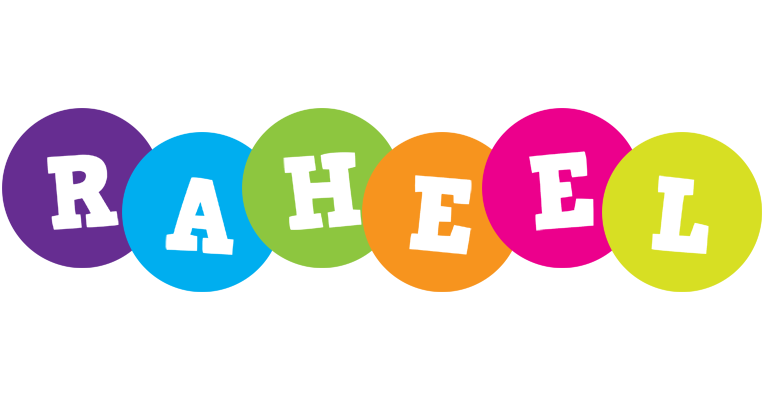 Raheel happy logo