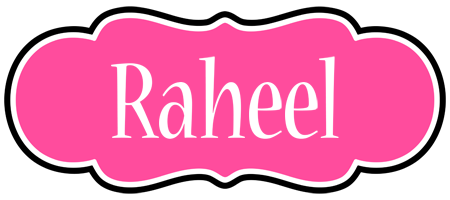 Raheel invitation logo