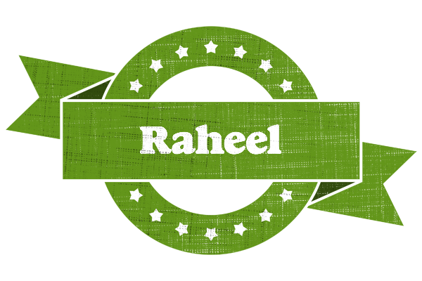 Raheel natural logo