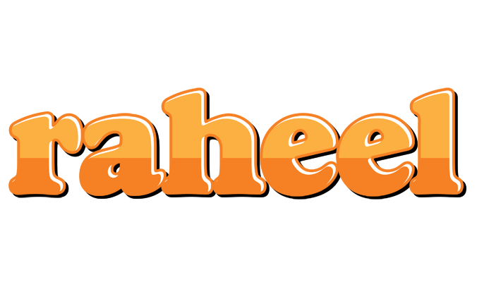 Raheel orange logo