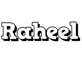 Raheel snowing logo