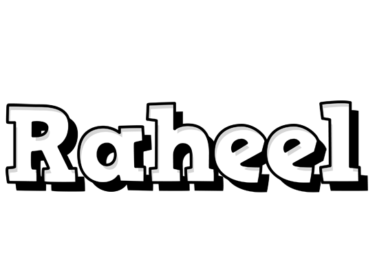 Raheel snowing logo