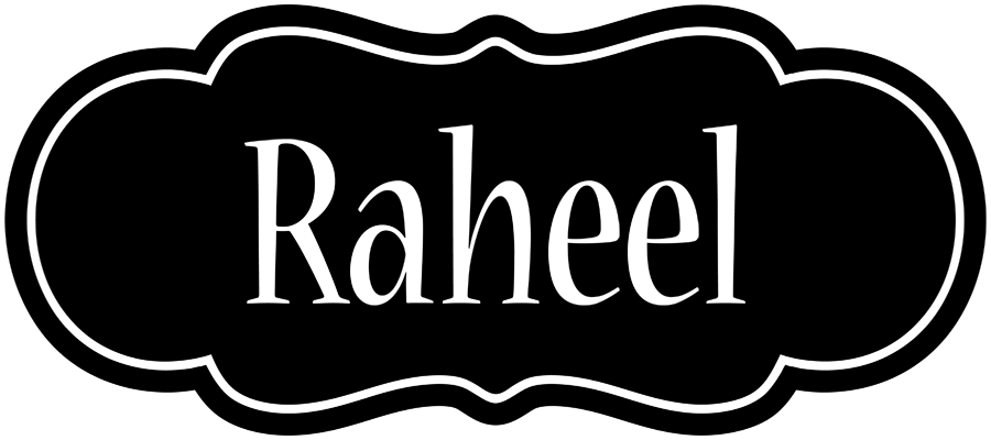 Raheel welcome logo