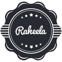 Raheela badge logo