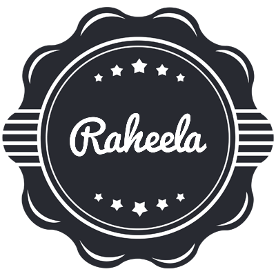 Raheela badge logo