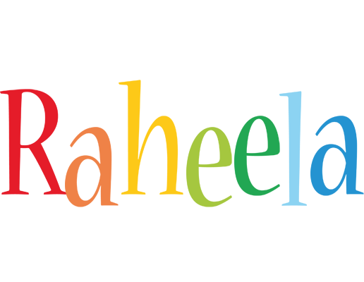 Raheela birthday logo