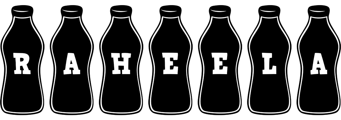Raheela bottle logo