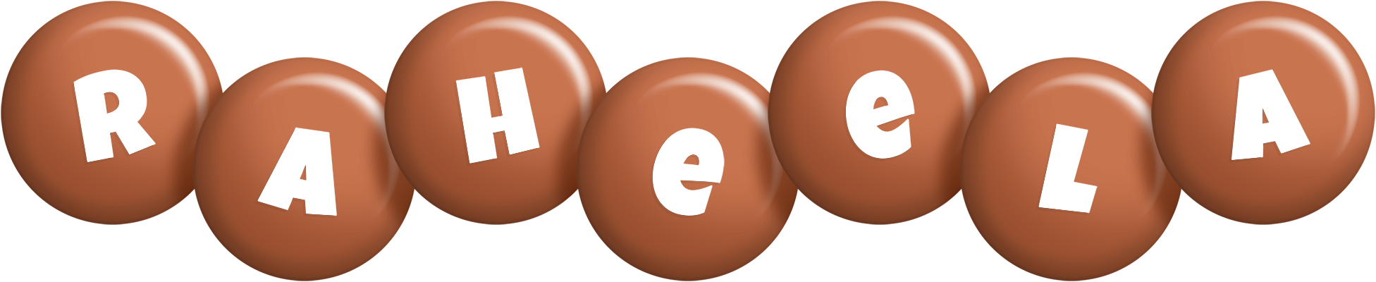 Raheela candy-brown logo