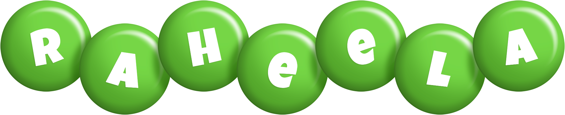 Raheela candy-green logo