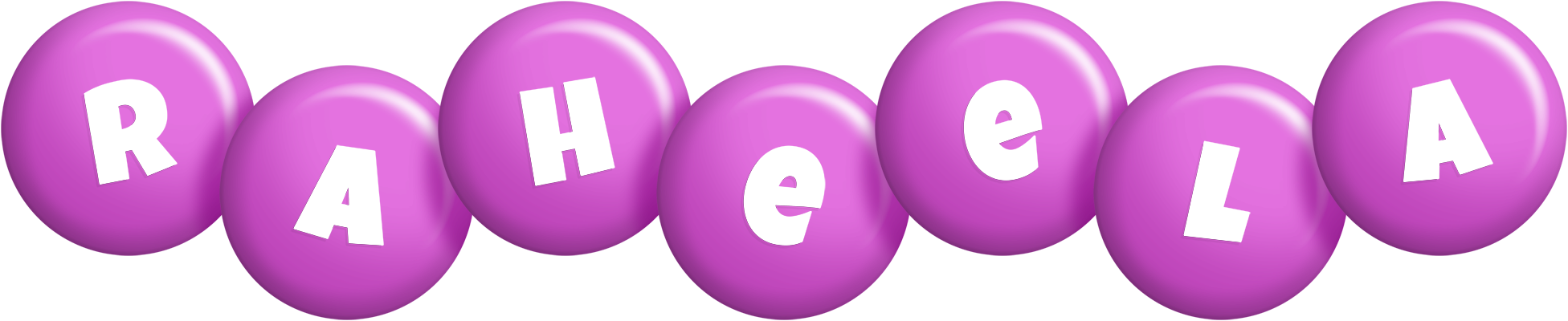 Raheela candy-purple logo