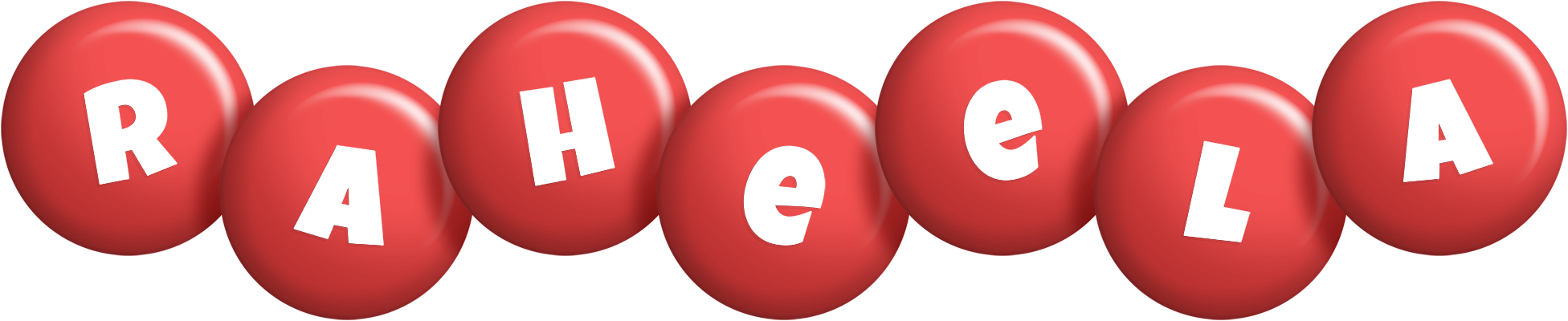 Raheela candy-red logo