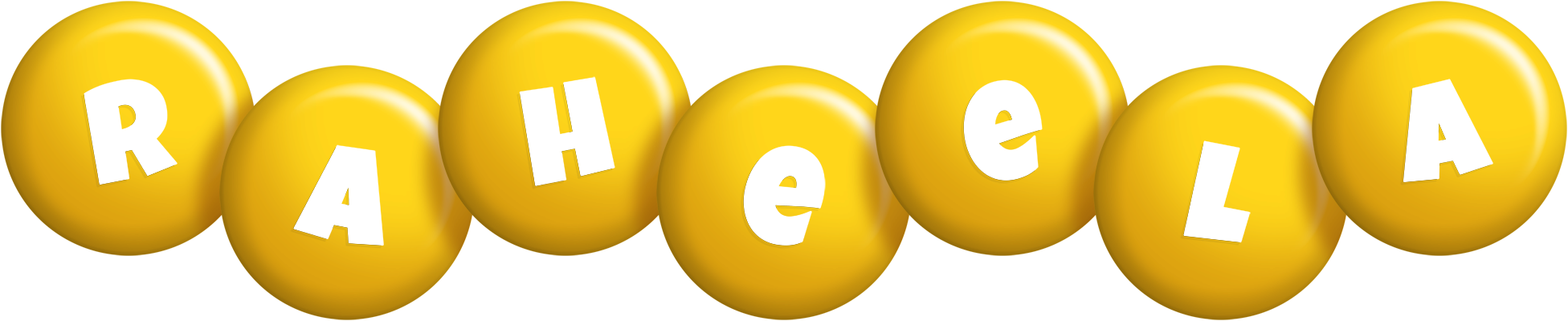 Raheela candy-yellow logo