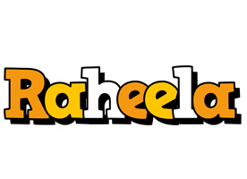 Raheela cartoon logo