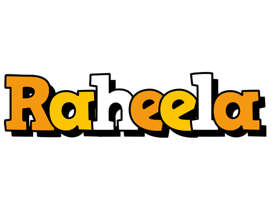 Raheela cartoon logo