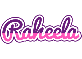 Raheela cheerful logo