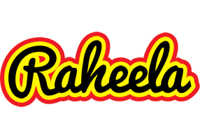 Raheela flaming logo