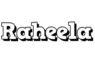 Raheela snowing logo